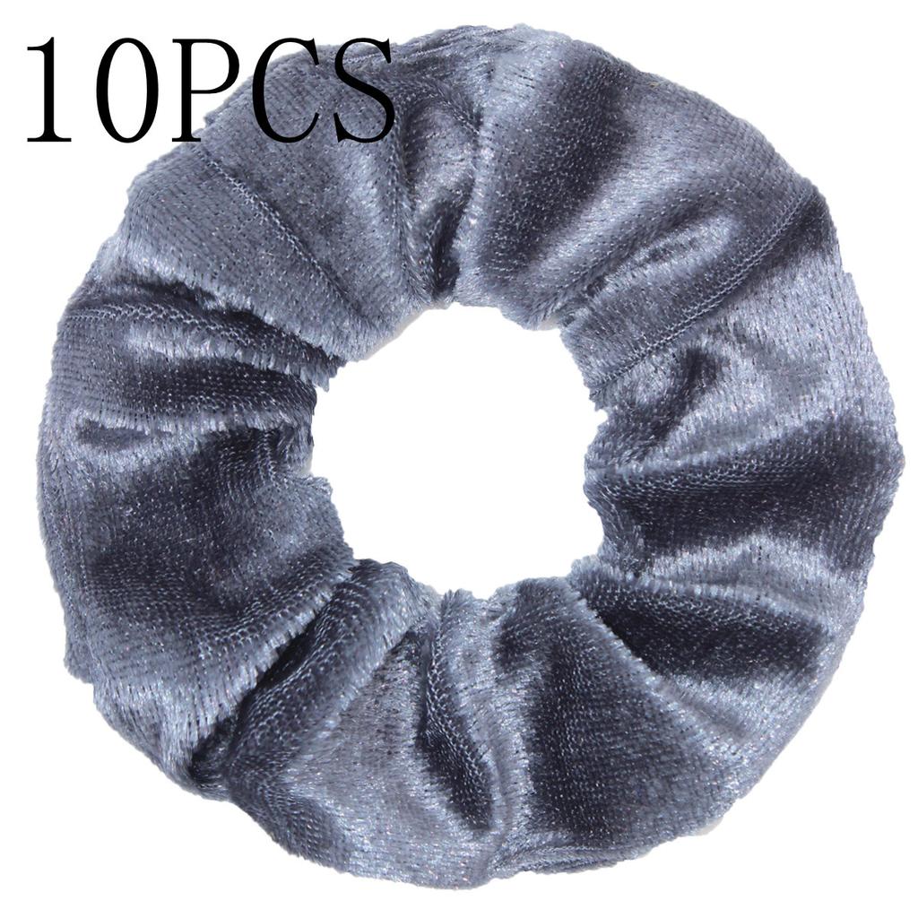 10pc Women Hair Scrunchies Velvet Solid Color Band for Girls Ponytail Holder Rubber Bands Ties Accessories Headbands Gumki