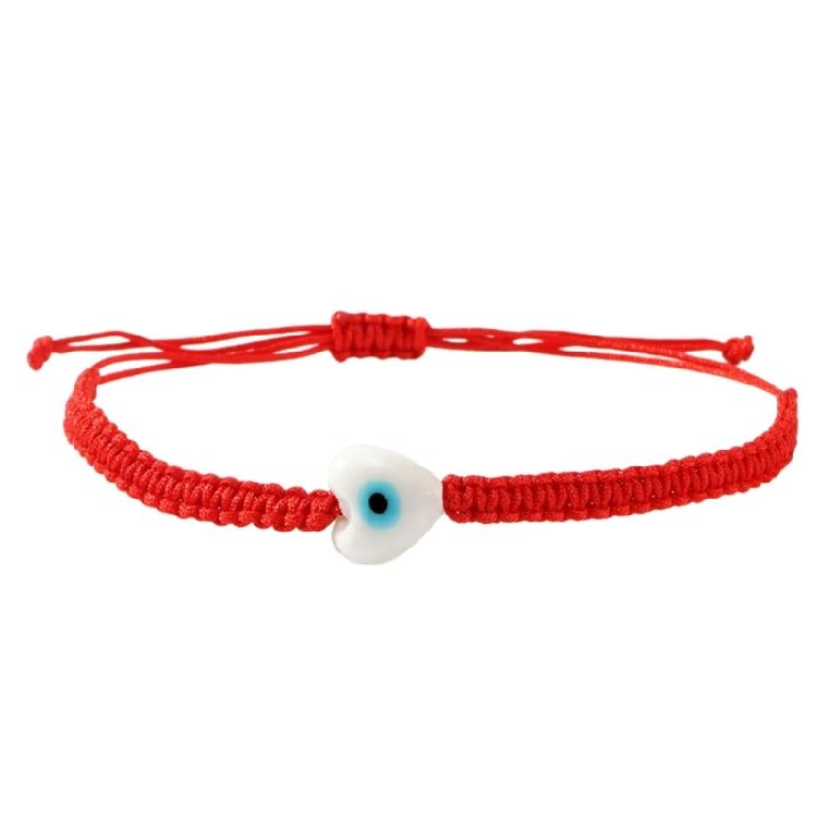 Elegant Braided String Wristband With Spiritual Eye Symbol Versatile Layering Jewelry for Everyday Outfits