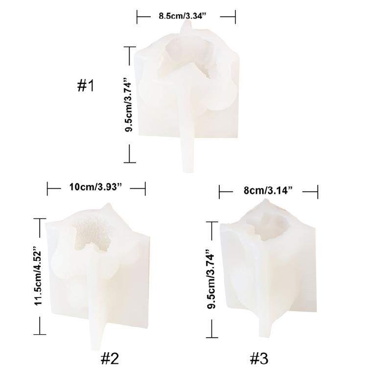 Geometric Candle Mold Silicone Mold for Candle Making Reusable Candle Resin Mold