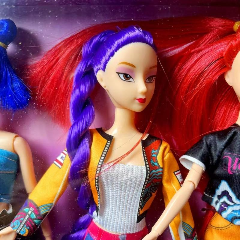 30cm KPop Demon Hunters Model Action Figure PVC Desktop Decoration Doll Model, Children's Toy Collection Figurine Christmas Gift