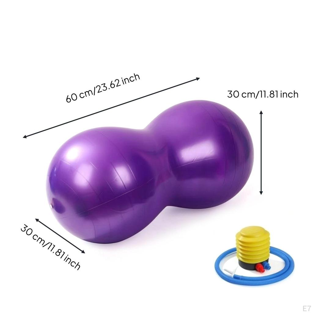 Peanut Ball with Pump Inflatable Sensory for Kids, Children, Balance Training Active