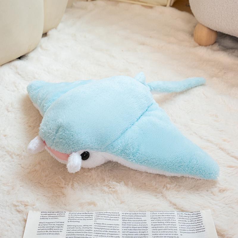 Neues Simulations-Fisch-Manta-Rochen-Stofftier Teufelsrochen Niedliche Mobulidae Plüschtiere Kissen Gefüllt Weiche Meeresleben-Puppen Geschenke