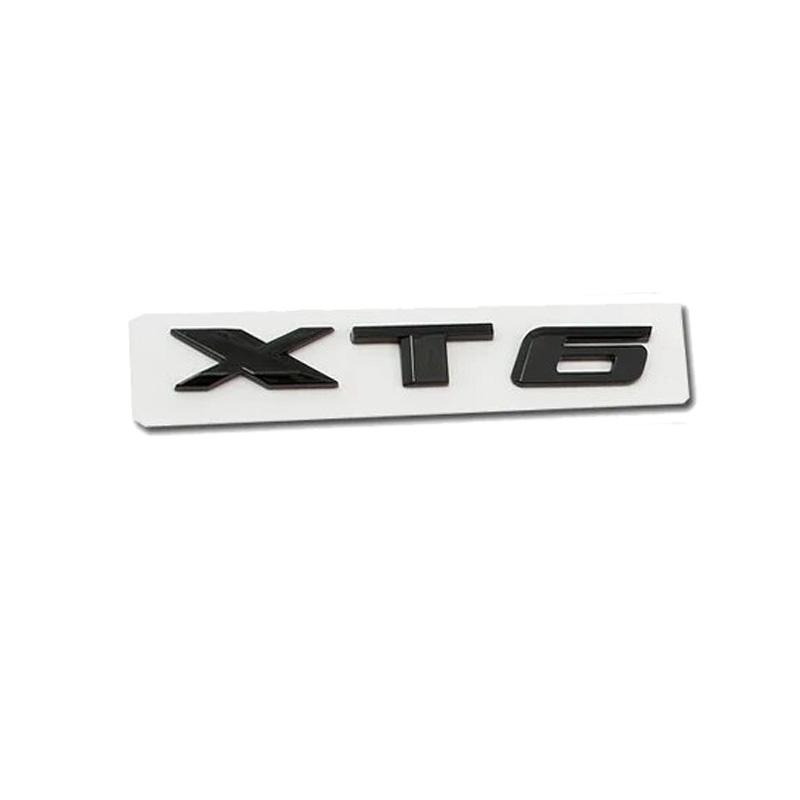 Estilo de Coche Emblema Frontal Cubierta Trasera del Maletero Pegatina para Cadillac XT6 25T 28T 40T AWD Insignia de Decoración de Desplazamiento Trasero del Automóvil