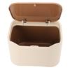 Cat Litter Trash Can with Press Type Lid Enclosed Design Compact Multipurpose Cat Waste Trash Can
