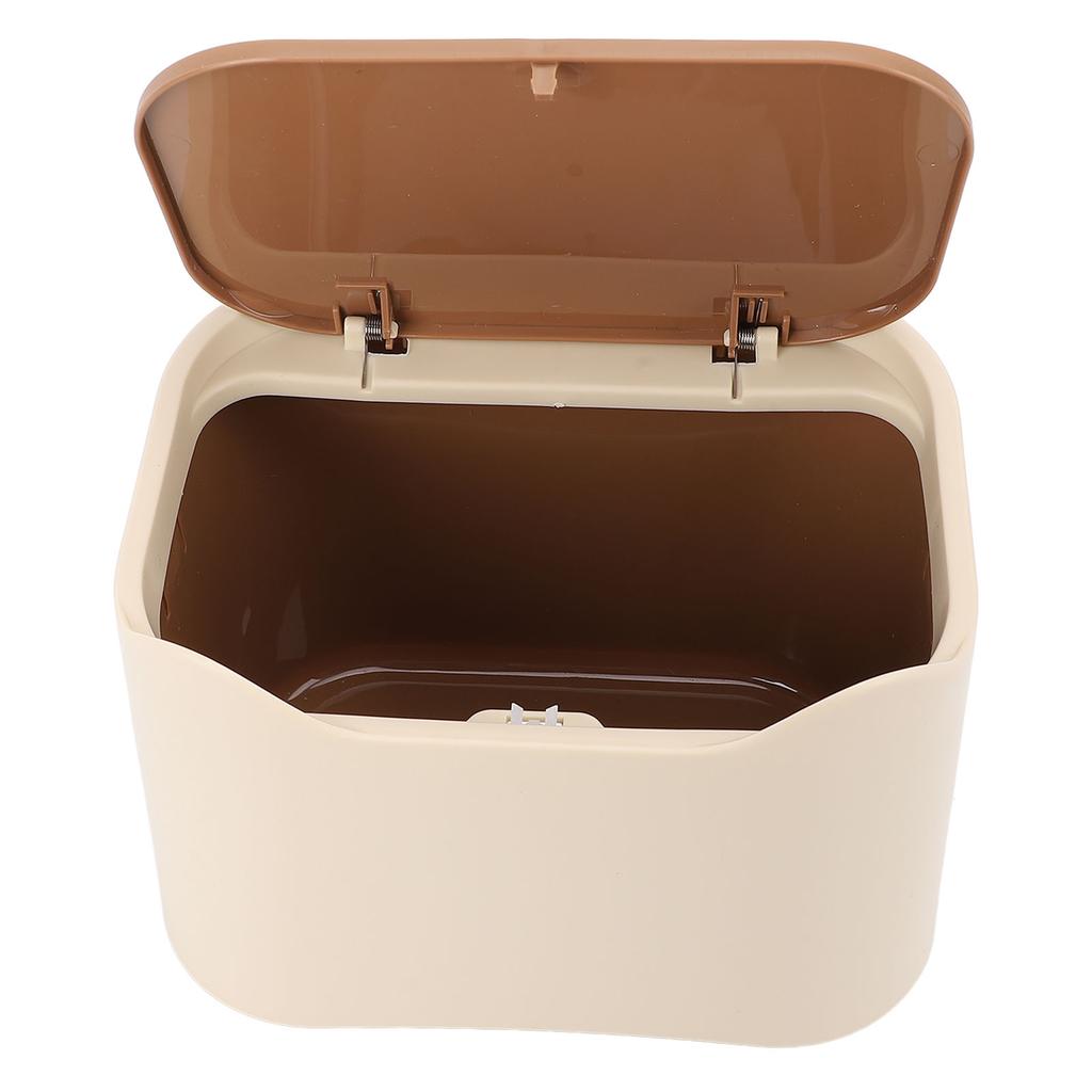 Cat Litter Trash Can with Press Type Lid Enclosed Design Compact Multipurpose Cat Waste Trash Can