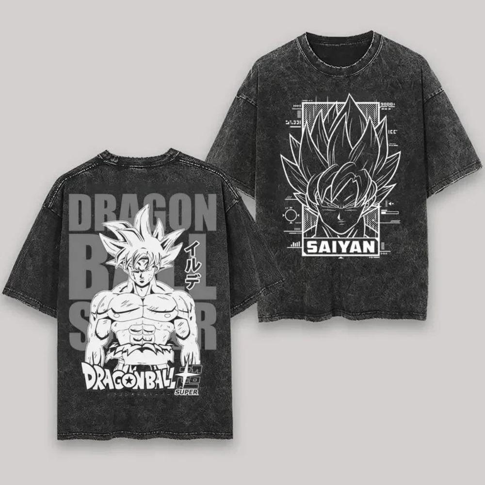 Dragon Ball Gogeta Super Saiyan Blue Vintage Washed Graphic TShirt Unisex Oversized Streetwear Anime Fan Gift S