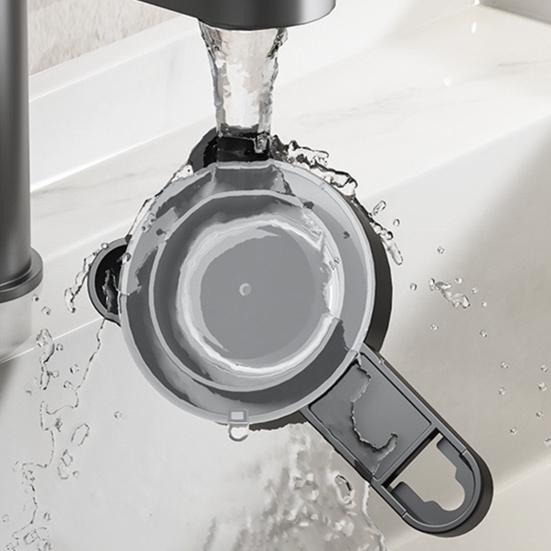 Triangel Sugpropp Hörnhylla Hörnduschkorg Utan Borrning Badrumsförvaringshylla med Dräneringshål för Toalettartiklar och Köksburkar