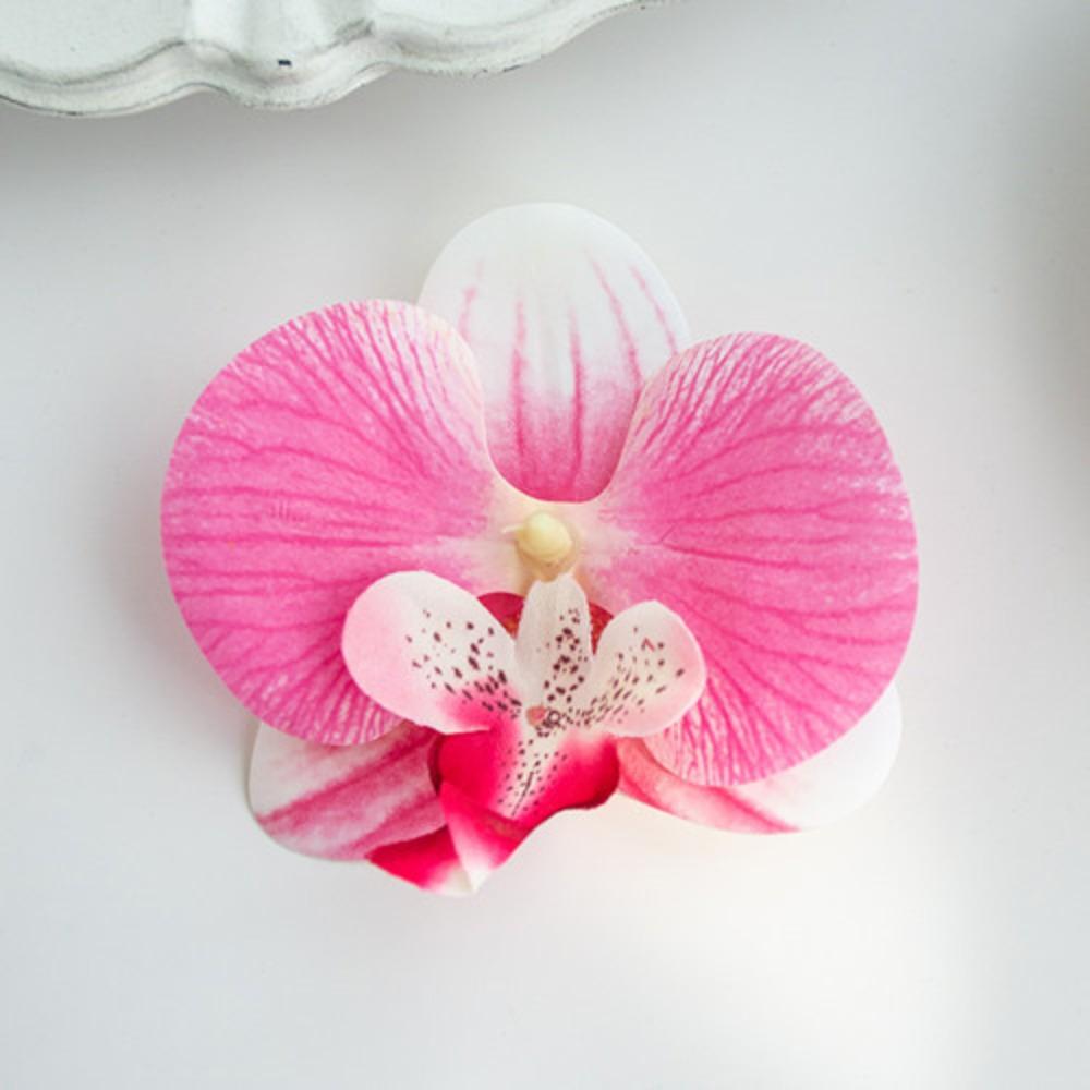 Phalaenopsis Simulation Flower Companion Gift 3D Printing Film High Quality Flower Head Decoration Sweet Headdress Shooting Props Fake Flowers