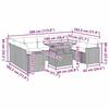 VidaXL Salon de jardin avec coussins 10 pcs beige résine tressée, ensemble de canapés d'extérieur, salon de jardin, ensemble 3327082
