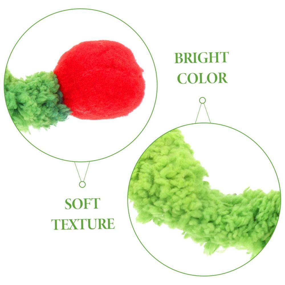 Bunte Katzenangel Plüsch Interaktives Spielzeug Raupe Haustierbedarf Outdoor-Spaß