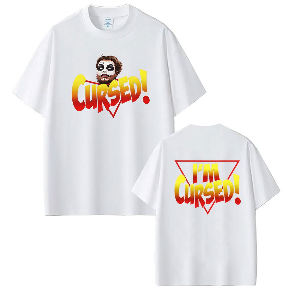 Danhausen Cursed Wrestling 2026 Graphic T Shirts Mens Women Vintage Harajuku Oversized Tshirts 100 Cotton Tshirt Streetwear