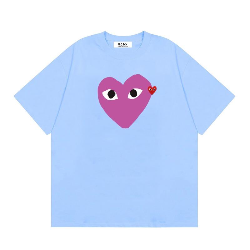 BeatStreet Nuova T-shirt 100% Cotone T-shirt da Uomo a Forma di Cuore Donna Nuova Marca Originale T-shirt Top da Uomo Manica Corta Estiva Moda Ami Amoring