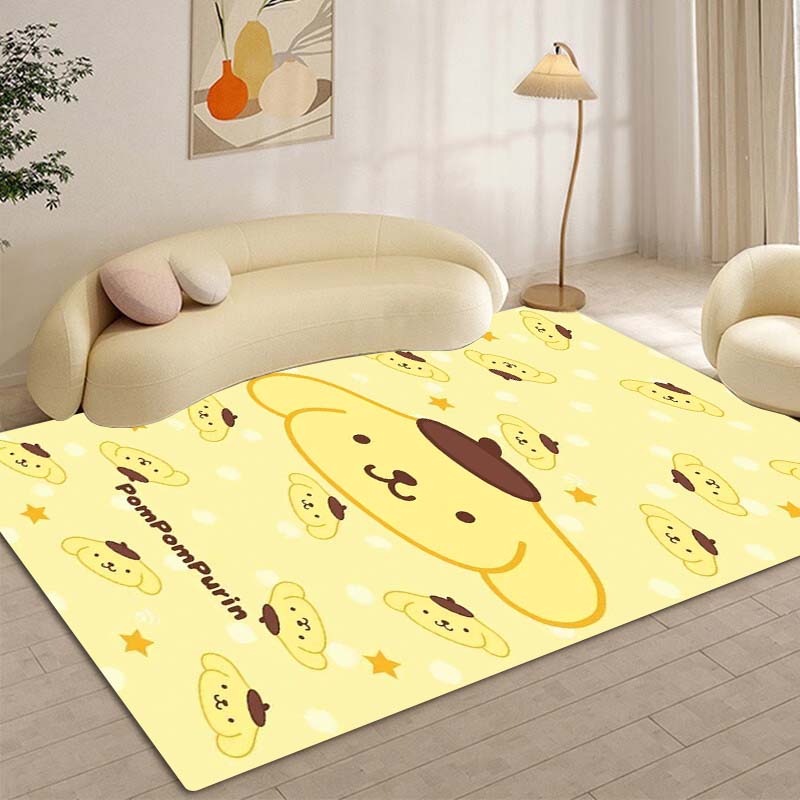 New Pom Pom Purin Cartoon Carpet for Bedroom, Living Room, Home, Sofa Decoration, Children's Play Decoration, Floor Mat Gift