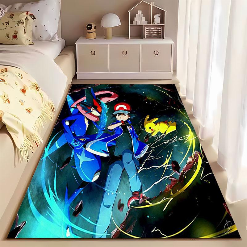Anime Hero with Electric Style suitable as a non-slip mat for the living room or bedroom sofa
