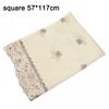 White Tablecloth Embroidered Table Cloth Satin Fabric