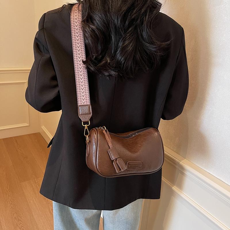 Fashionable Women's Shoulder Bag for Girl Fashion Style Boston Tote Bag Pu Leather Retro Underarm Bag Female Accessory