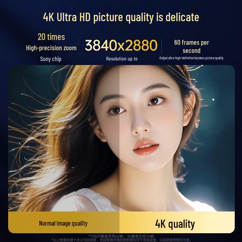 Stec 4K Dual-Lens Live Stream Webcam with 20x Zoom & Remote