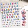 INS Style Cute Cartoon Letter & Number Nail Art Stickers for DIY Journals & Accessories