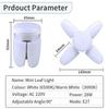 E27 Foldable LED Bulb 28W AC 220V Adjustable Fan-Shaped Ceiling Light for Garage, Home, Living Room, Warehouse, Collapsible Lamp