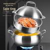 Yingbai 316 Stainless Steel Steamer & Soup Pot