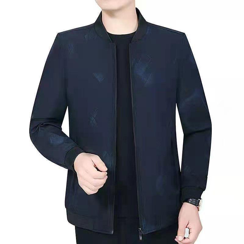 New Men's Spring & Autumn Casual Jacket - Middle-Aged Dad's Wear-Resistant, Loose Lapel Button Top