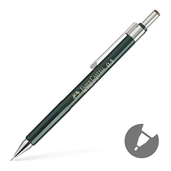 FABER-CASTELL TK-FINE 9715 Drafting Mechanical Pencil (0.5mm) with Retractable Sleeve