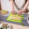 Silicone Hand Roll Sushi Rolling Curtain Mold Easy To Clean No Mildew Sushi Mat Portable Rice Vegetable Sushi Roll Tools