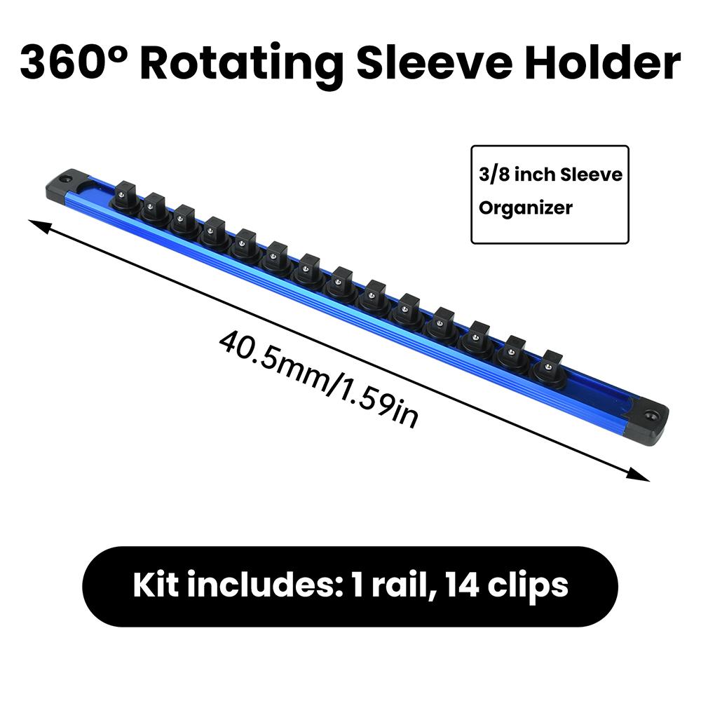 

Magnetic Socket Holder 360 Rotating Socket Stand 1/2 1/4 3/8 Metal Power Strip Holder Wall-Mounted Socket Storage Bracket