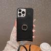 Suitable for iPhone16Pro Mobile Phone Case Apple 15 Lychee Pattern Ring Buckle Anti-drop Diagonal Span Mobile Phone Leather Case 13
