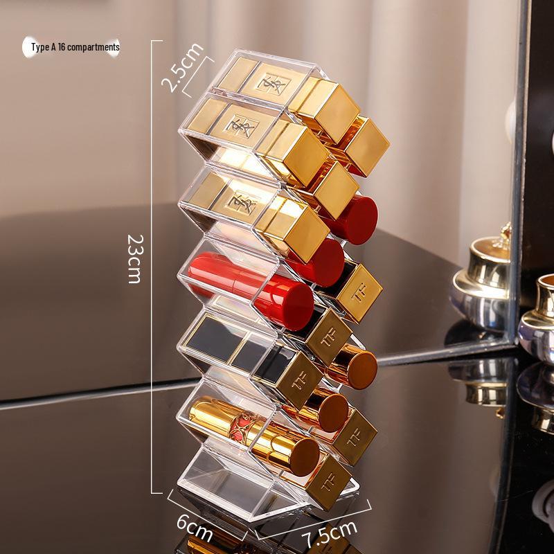 

Fish-Shaped Vertical Lipstick Storage Rack - Holds Lip Gloss, Lipstick, and Cosmetics Display.