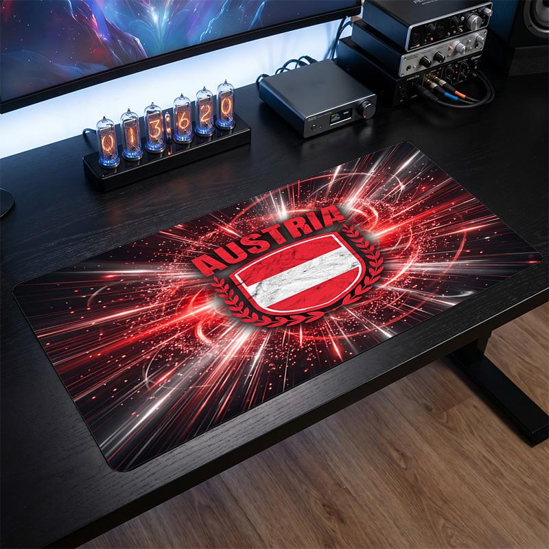 Austria Football Crest Mouse Pad, Extended Non Slip Rubber Desk Mat for Gaming Office Laptop Fan Gift