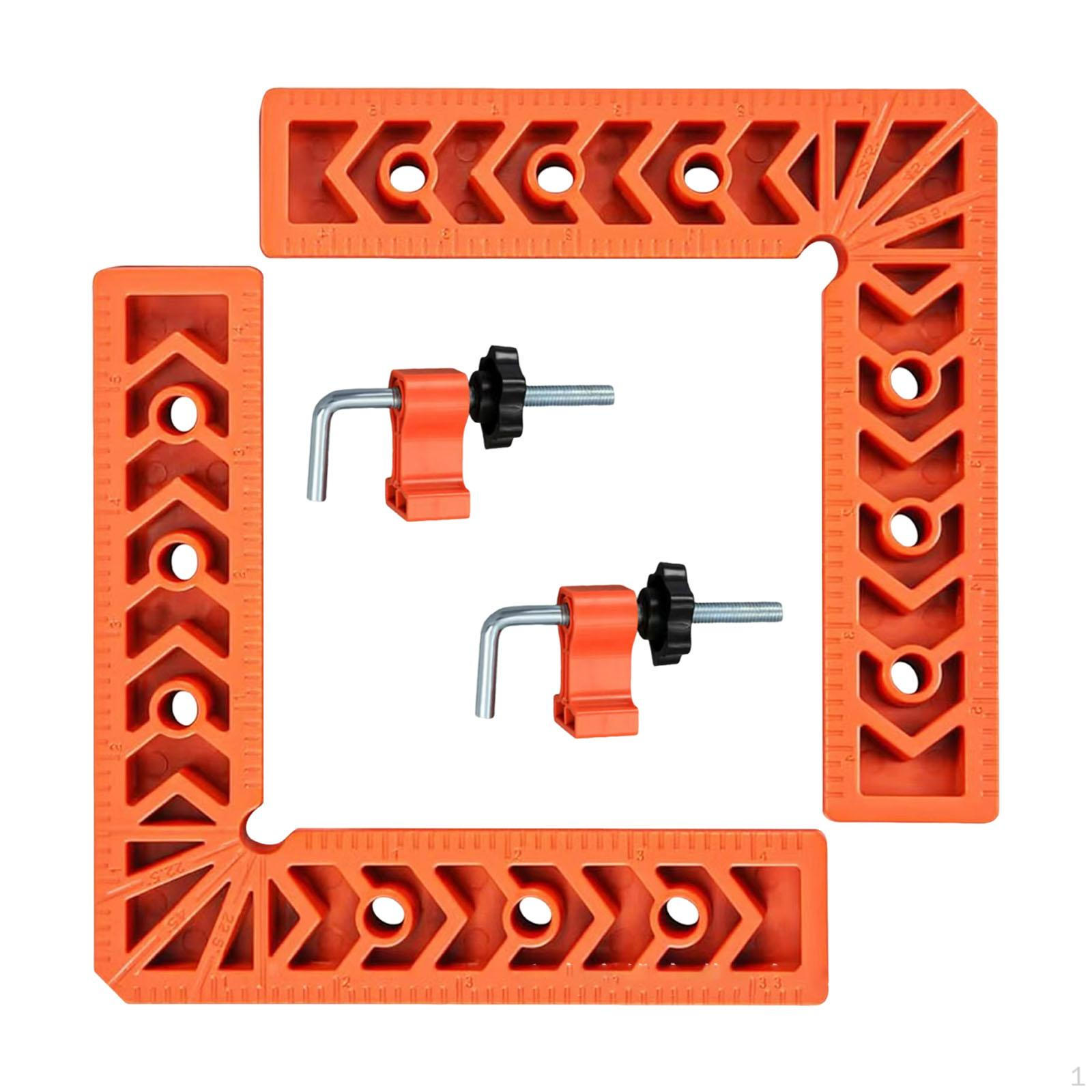 

2 угловых зажима 90 градусов, инструмент для прямых углов, позиционирующий угольник, L