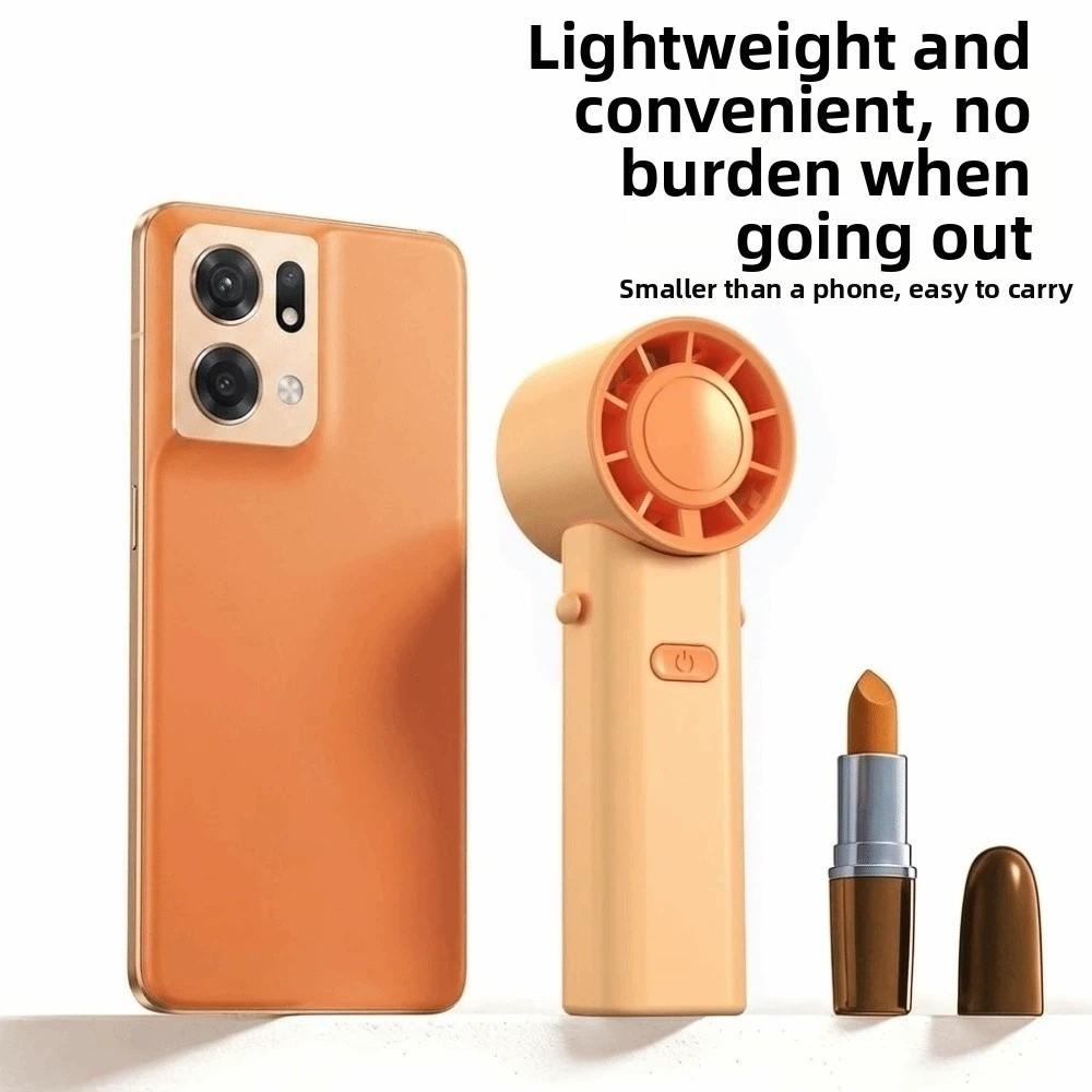 3 Gears Mini Handheld Fan USBRechargeable Cooling Fan Portable Pocket Neck Fan  Summer Essentials