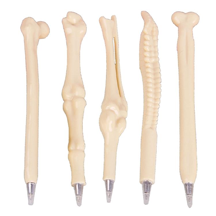 

4Pieces Funny Bone Pattern Ballpoint Pens Comfortable Grip And Quick Drying Inks For Home Offices School Daily Writing 1