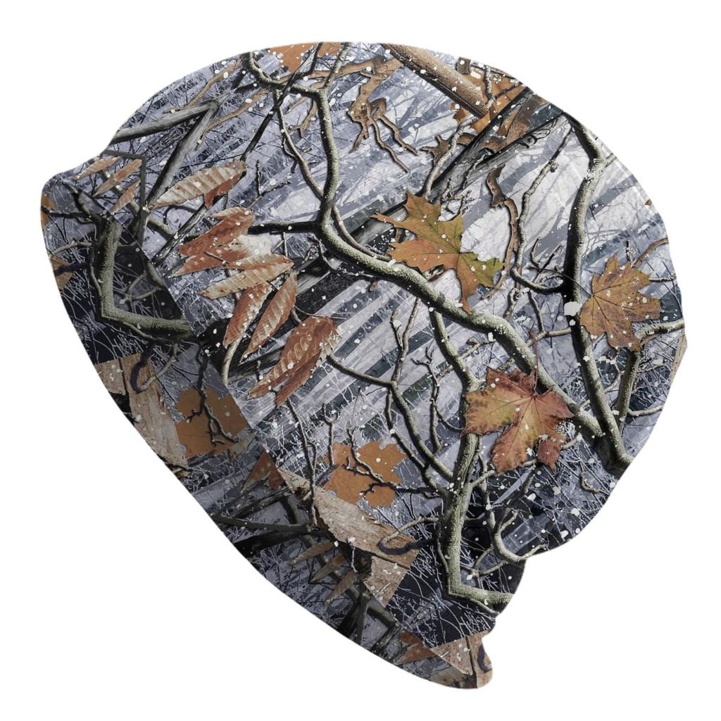 Camouflage Hunting Skullies Beanies Hats Real Tree Camo Unisex Women Street Caps Warm Dualuse Bonnet Hats
