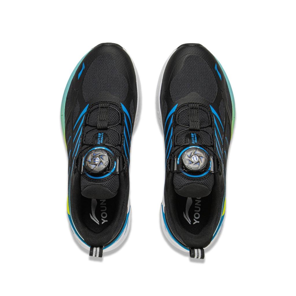 Li Ning Kids Running Light Soft Elastic Comfortable Shock Absorbing Wear Resistant Low Top Running Shoes Kids Running Shoes YKFV018-3