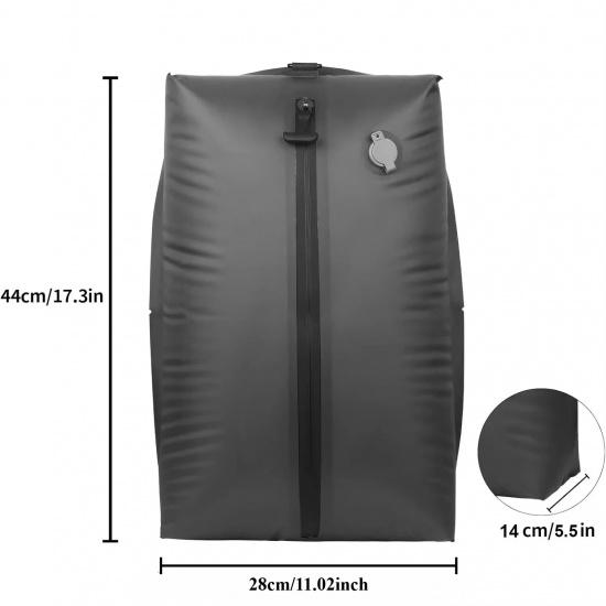 17L Vacuum Compression Bag with Air Pump Reusable Travel Clothing Storage Bag Compression Luggage Bag 1 bag no pump black