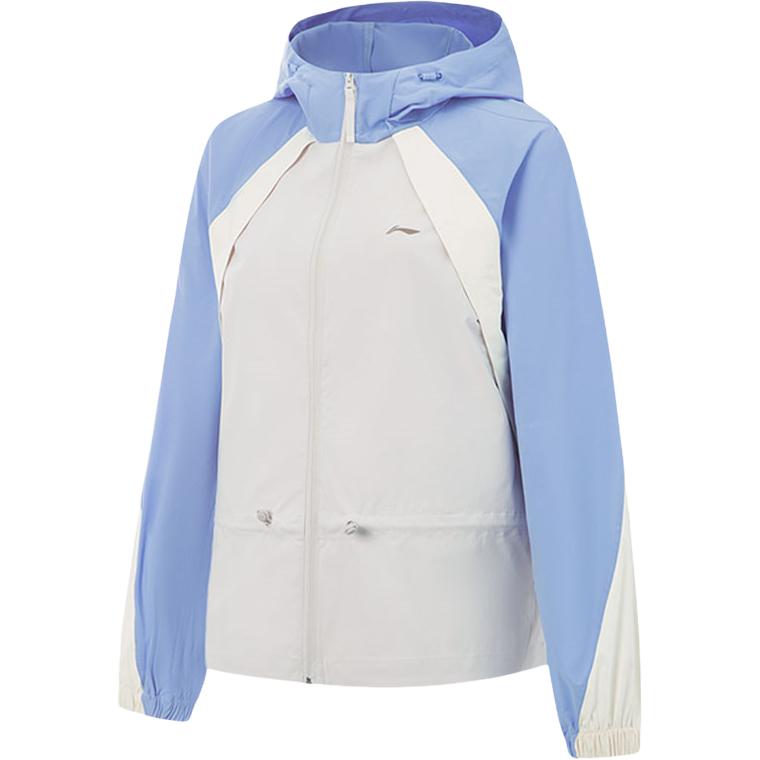 

Li-Ning Спортивный Повседневный Простой Цветной Блок Молния Капюшон Удобная Универсальная Куртка Женские куртки AFDV682-1 S