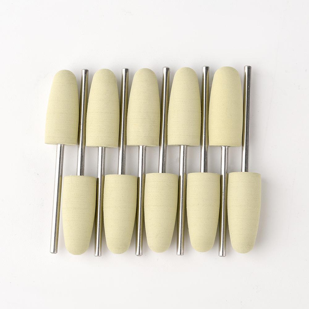 

KADS 10 шт./компл. резиновое силиконовое сверло для ногтей фреза для маникюра и педикюра роторный полировщик шлифовальный инструмент инструмент для очистки кутикулы