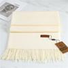 Scarf Imitation Cashmere 29 Colors Thick Warm Solid Color Scarf Shawl Women'S Winter Fashion Tassel Versatile Scarf Men