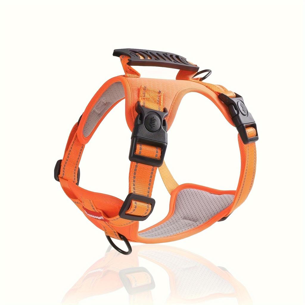 Adjustable Soft Padded Harness with Easy Control Handle Prevents Choking Pulling Comfortable No-Pulling Pet Harness for Dogs