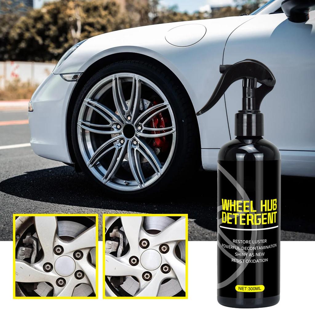 Wheel And Tire Cleaner 300ml Portable Rust Remover And Wheel Cleaner Multi-Purpose Rustout Instant Remover Long-Lasting Car