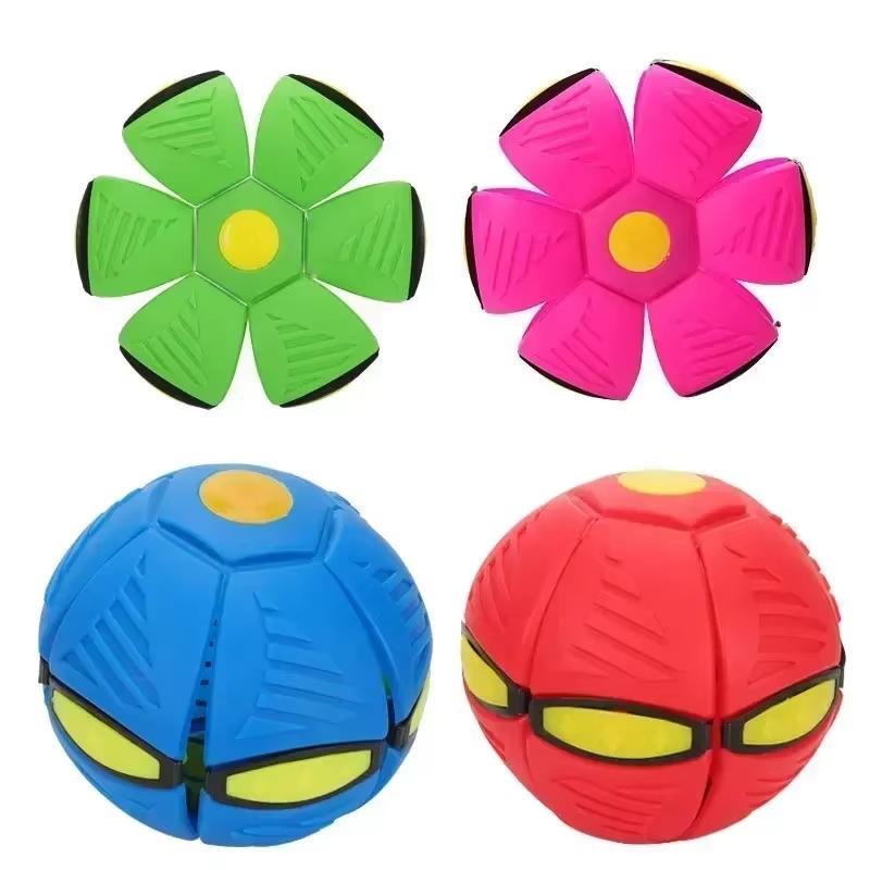 Outdoor Flying Saucer Ball for Kids and Parents Magic Deformation Foot Pressure Relief Decompression Vent Toy