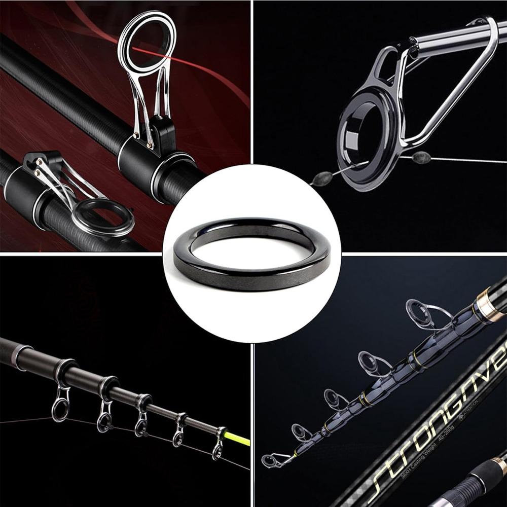 80/120PCS Ceramic Rod Eye Replacement Kit Rod Building Maintenance Kit For Fishing Pole Repair