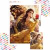 Diamond Mosaic Painting Art Kit Beauty and The Beast Rose Handmade DIY Home Decor