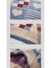 American Retro Plaid Heart Sweater - Red Autumn/Winter Knitwear for Couples