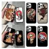 Japanese Style Tiger Cat Shiba Inu Phone Case For iPhone 17 Air 14 15 16 13 12 Cover For Apple Pro Max Plus
