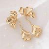 Fashion Exaggerated Alloy Simple Flower Drop Earrings Exquisite Design Versatile Daily Wear Elegant Women Ear Jewelry