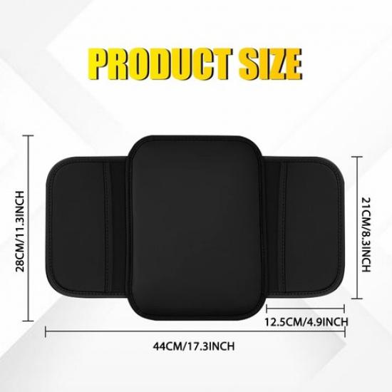 Car Armrest Cushion Cover Center Console Box Pad Leather Protector Accessories