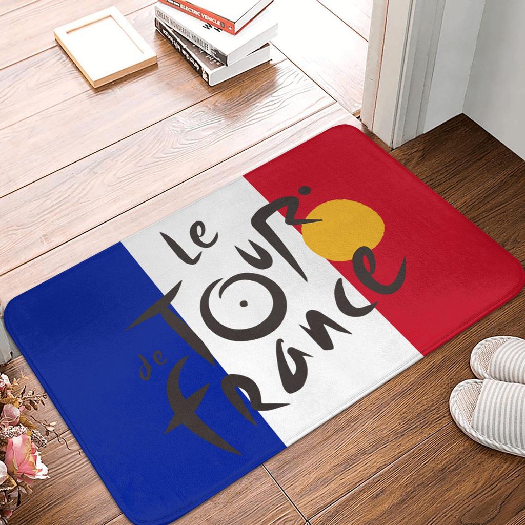 Flag Of France Doormat Mat Anti-Slip French La Tour Eiffel Kitchen Bathroom Bedroom Rug Carpet 40*60cm